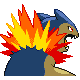 Typhlosion's back sprite