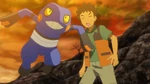As Brock leave his Croagunk and Blissey to protect Cynthia to take care of Team Galactic, as Brock's Croagunk and Blissey join forces with Cynthia's Roserade. Until, they foiled the team since the arrival of Arceus as the team will never get to see their boss Cyrus.