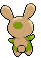 Spinda's Shiny back sprite