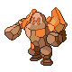 Regirock's Pokémon Diamond Version and Pokémon Pearl Version Shiny sprite