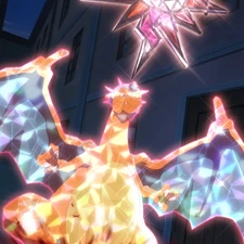 Professor Friede's Terastallized Charizard.