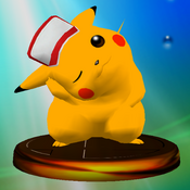 Pikachu (Smash 2) trophy SSBM