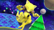 Abra being summoned on the Mario Galaxy stage.