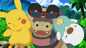 Sandile takes Pikachu and Oshawott