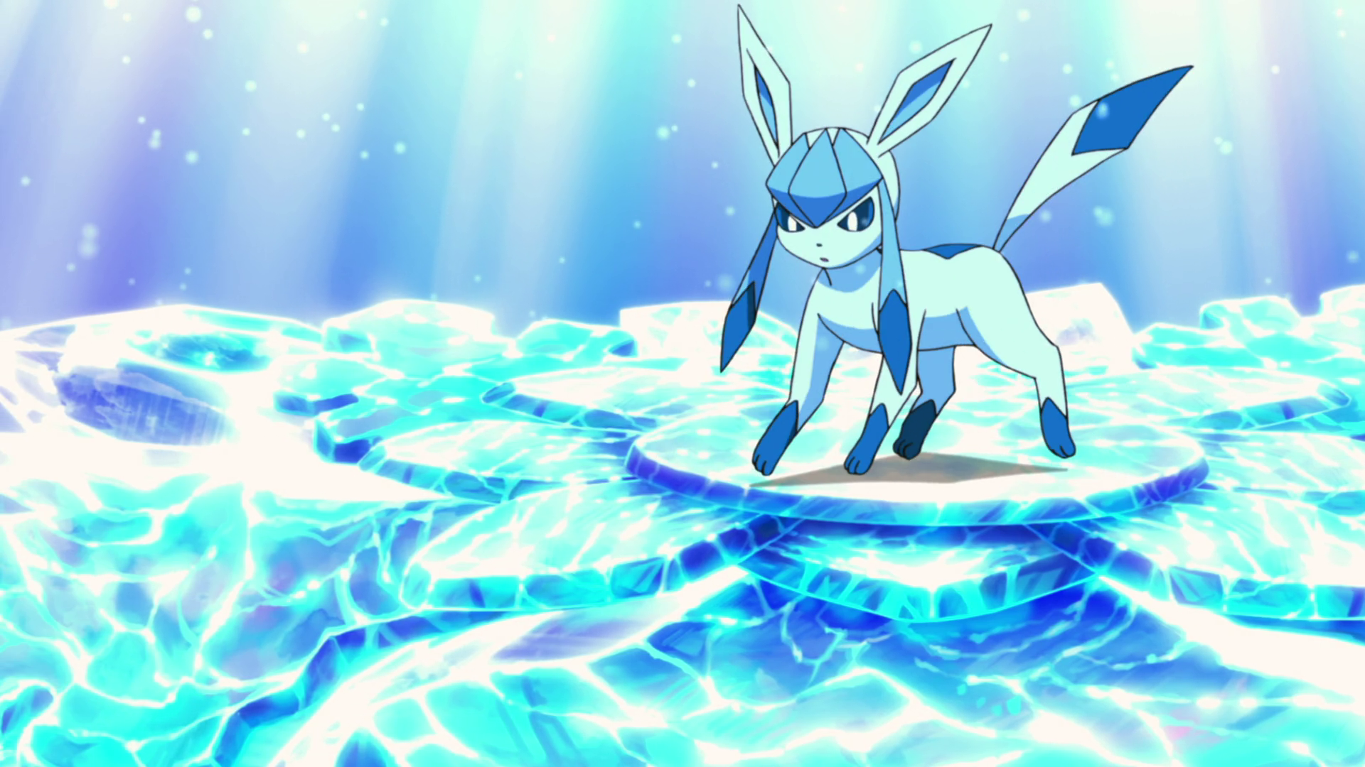 Download Cuteness Overload: Glaceon, Eevee and Their Pokémon Friends  Wallpaper | Wallpapers.com