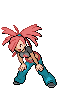 Flannery's battle sprite in Pokémon Black Version 2 and Pokémon White Version 2