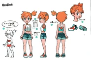 Concept art of Misty for Let's Go Pikachu/Eevee