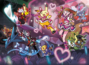 Brendan and May in a Pokémon Contest Spectacular in Pokémon Omega Ruby and Pokémon Alpha Sapphire