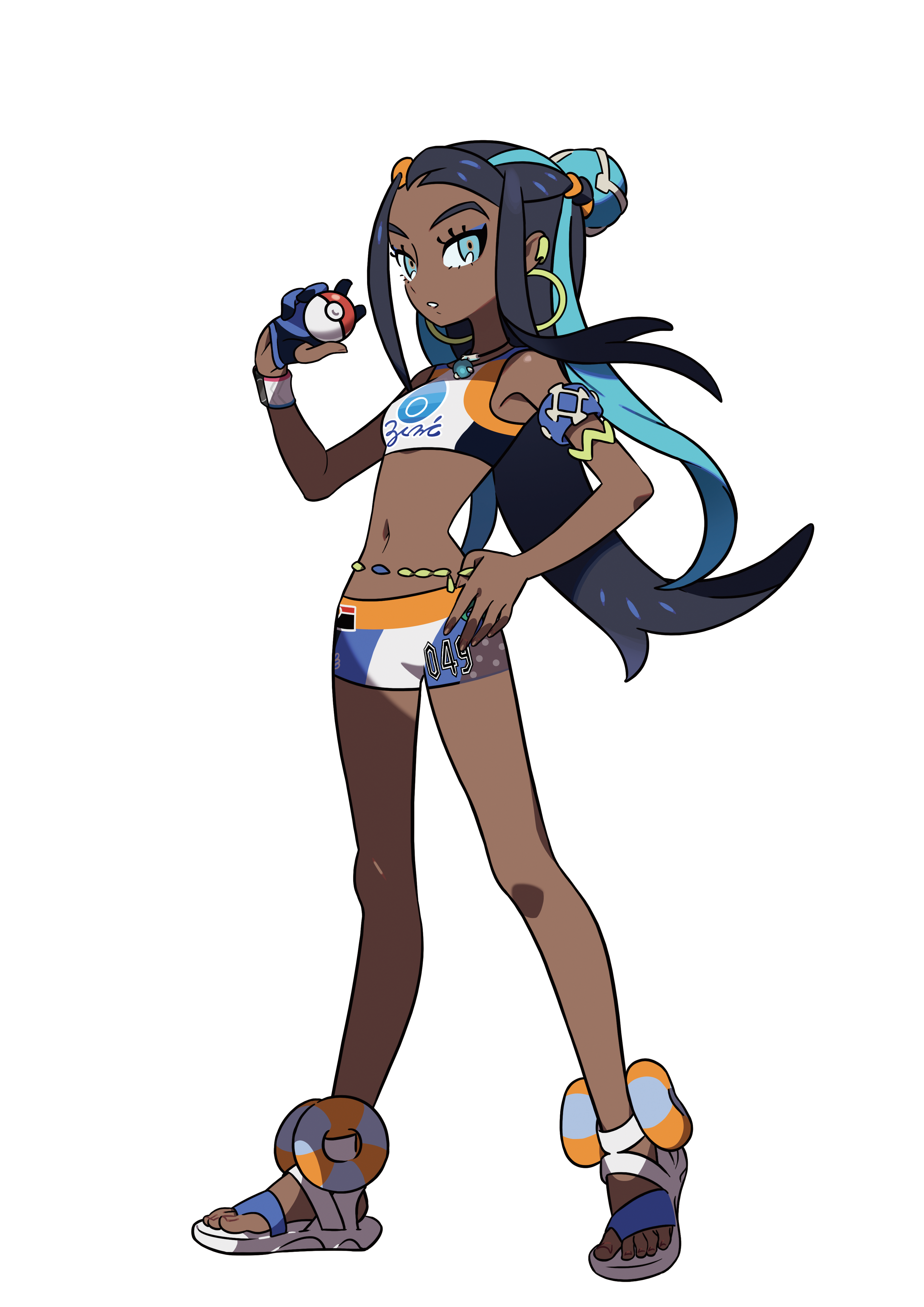 dark skinned pokemon trainer