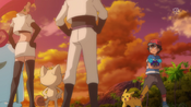 Ash and Pikachu encountered Team Rocket