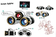 Concept art of the Silph Scope for Let's Go Pikachu and Let's Go Eevee