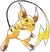 0026Raichu Red and Blue
