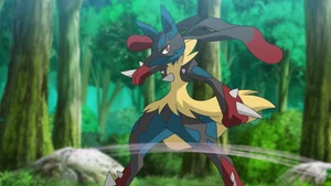 Ash's Mega Lucario.