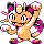Meowth's Pokémon Gold Version Shiny sprite
