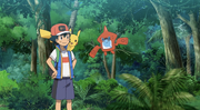 Ash and Rotom.
