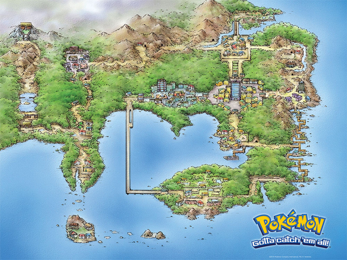 Pokémon's Kanto region gets stunning map for Pokémon: Let's Go! - Polygon