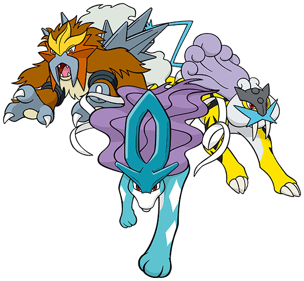 Raikou, Entei, Suicune, Jolteon, Flareon, Vaporeon