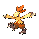 Combusken's Pokémon Diamond Version and Pokémon Pearl Version Shiny sprite