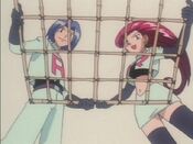 Team Rocket appears with the net