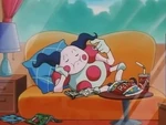 Due to her intense training, Stella's Mr. Mime disobeyed her. When Mimey attempted to stand against Team Rocket, Stella's Mr. Mime helped it.