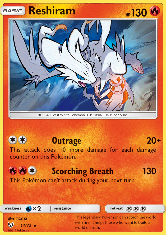 Reshiram Shining Legends Pokemon Wiki Fandom