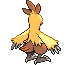 Combusken's Shiny back sprite