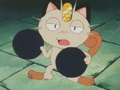 Meowth dances against his will