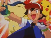 Ash has his hopes for Cyndaquil