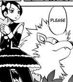 Marley used Arcanine to battle other trainers at the Battle Frontier. It was later used to confront Jupiter and Tangrowth in the Distortion World.