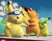 Pikachu costumes SSBB