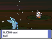 Hail depicted in Pokémon Platinum Version