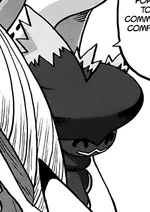 Clefable walked with Lusamine at the Aether Foundation to inspect the employees.