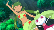 Steenee and Mallow during PokéDive