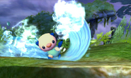 Surf being used by Oshawott in Super Smash Bros. for Nintendo 3DS.