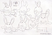 Azumarill concept art