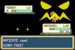 184 Scary Face - Pokémon move generations II-VIII 