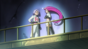 Team Rocket appears in Team Plasma's lair