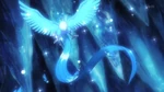 On his journey to complete the Pokédex, Red ran into the legendary bird, Articuno. Red used Rapidash to capture him in an Ultra Ball. Articuno was later used against the powerful Mewtwo. However, even a Legendary Pokémon could not defeat him.