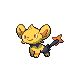 Shinx's Pokémon Diamond Version and Pokémon Pearl Version Shiny sprite ♀