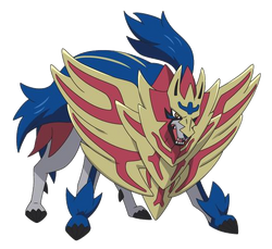 Pokemon In Action (+ Digimon) — Crowned Shield Zamazenta used