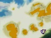 Pikachu defeats five Pokémon with one attack