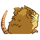 Raticate's Generation IV back sprite ♀
