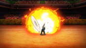 Gladion goes to equip the Fire Memory before Silvally gets hit with Inferno Overdrive