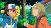 Trip warns Ash Pikachu is a very rare Pokémon to be seen in Unova