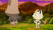 Meowth encounters Beheeyem