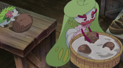 Tsareena and Shaymin doing the dishes