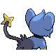 Shinx's Generation IV back sprite ♀