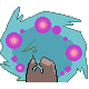 Spiritomb's Generation IV Shiny back sprite