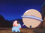 Phanpy took Cleffa to the UFO