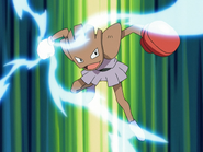 Mach Punch being used by Kyle's Hitmonchan.